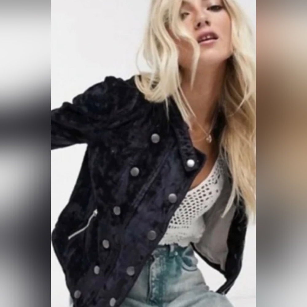 Free People Velvet Dusk Till Dawn Jacket NWT